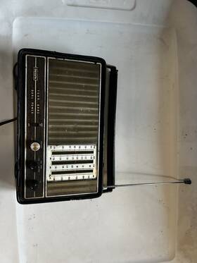 2274 Sears Vintage 4 Band Radio Am Fm Vhf Psb Not Working