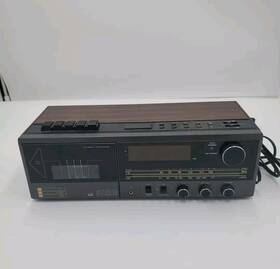 24288290 Sears Vtg Roebuck Lxi Stereo Cassette Recorder Clock Radio 667