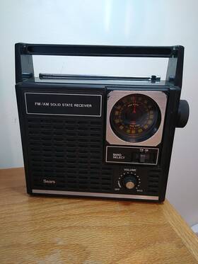 564.24180600 Sears Fm/am Solid State Receiver Radio Not Working No Sound