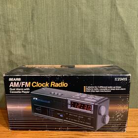 57-23415 Sears Am/fm Clock Radio Nib