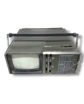 50270350 Sears 580. Vintage Psb 580 Portable Receiver Television Radio 5 Inch Screen 1986s