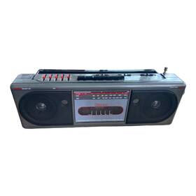 810.21023750 Sears Vtg Sr 3000 Series Stereo Boombox Cassette Recorder Player Equalizer Radio