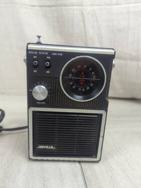 1801afm Seville Vtg Portable Solid State Am Fm Radio Model 1801 Afm Tested Working 1801afm Seville Vtg Portable Solid State Am Fm Radio Model 1801 Afm Tested Working
