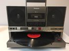 Sg-j500 Panasonic Vintage Boombox Radio Record Player Cassette Turntable