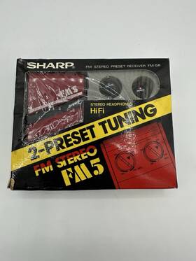 Fm-5r Sharp Fm5r Fm Stereo Preset Receiver Brand New / Sealed Made In Japan