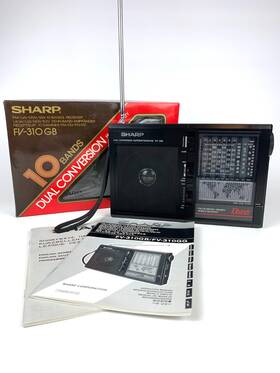 Fv-310 Sharp World Receiver Radio Dual Superhet 10 Band Fm/lw/mw/sw Tuner Japan