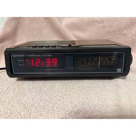 Fx-100c Sharp Vintage Digital Alarm Clock Radio Am/fm Red Led Display 1980 Works