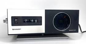 Fxc-34 Sharp Roll Alarm Clock Radio Am/fm Mid Century Modern Rare Japan Inch Works