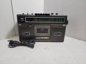 Gf-8080x Sharp Retro Sw/mw/fm Radio Tape Player Partially Functional