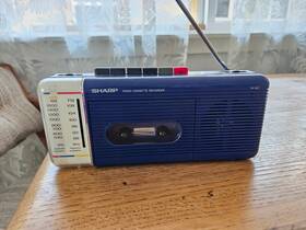 Qt-5b Sharp Qt-5 Radio Vintage 80s Blue Read Description