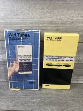 Lf-103 Shower Radio Vintage Am/fm Bath Transistor Battery Powered Model No