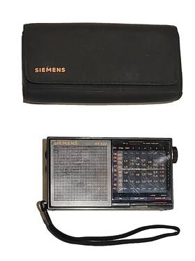 Rk622 Siemens Rare Vintage 9 Band World Pocket Transistor Radio Fm Mw Sw W Case