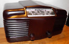 Sla70-80 Majestic Vintage Usa Bakelite Case Tube Table Radio Automobile Design