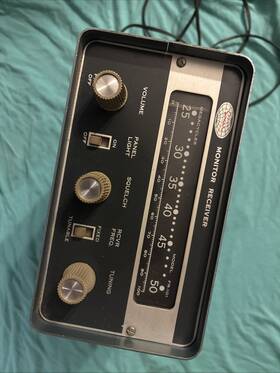 Fr-101 Sonar Fr101x Vintage Radio Corp. Cb Radio. Monitor Receiver Fr-101. With Mic