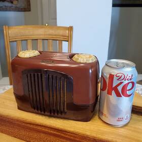 Kf-123 Sonora Ultra Rare Vintage 1940 Mini Radio Model Kf123 Very Nice Set Original Wow