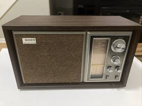1cf-9550w Sony Vintage High Fidelity Table Top Am/fm Radio Model Works