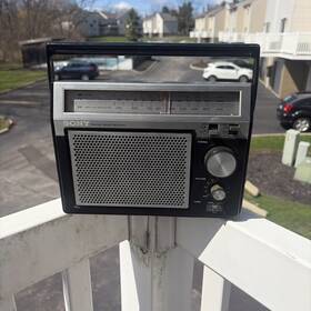 Tfm-7720w Sony 204271 Vintage Am/fm Radio 2 Band Receiver Model Tested Working
