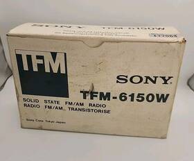 Tfm-6150w Sony 3-983-971 Vintage 2 Band Am/fm Transceiver Portable Wrist Radio. New In Box