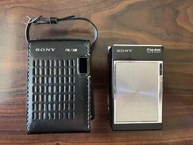 3f-61w Sony 1967 Model Am/fm Portable Radio 9 Transistors With Case - It Works