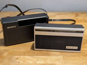 4r-51 Sony Vintage Transistor Portable Radio Receiver 1960s Made In Japan Tested