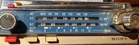 7f-74l Sony Vintage 11 Transistor Fm Am Lw Sw Solid State 4-band Works