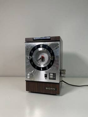 7fc-88w Sony Vintage Transistor Clock/radio - Working
