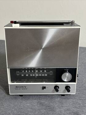 8f-38w Sony Vintage Solid State Fm/am Portable Radio. No Power Cord