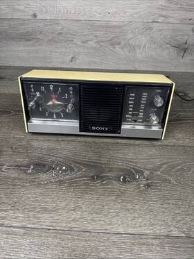 8fc-63w Sony Vintage Am-fm Solid State Clock Radio Japan