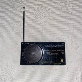 Icf-12 Sony Cf-12 Vintage Black Fm Am Radio Retro Pocket Sized Portable 2 Band Tested