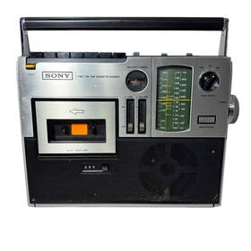 Cf-1760 Sony Vintage Cassette-corder Am/fm/psb Radio Recorder