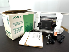 Icf-6500w Sony Fm Mwsw 5band Receiver Model No. With Accessories Open Box