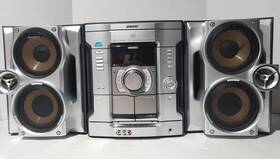 Hcd-gx25 Sony 3 Disc Changer/cassette Deck Receiver With Speakers And Dual Woofers