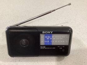Icf-350w Sony Vintage Am/fm Model Radio Tested Works