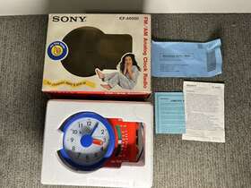 Icf-a6500 Sony Vintage My First Fm/am Analog Clock Radio Icf-a6500. Tested And Works