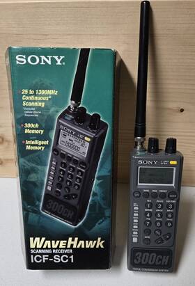 Icf-sc1 Sony Wavehawk Scanner 25 - 1300 Mhz Excl. Cellular Excellent Condition