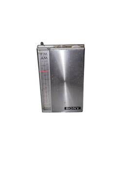 Tfm-825l Sony Vintage Fm Am Mw Lw Portable Transistor Radio With Case Working