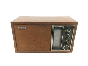 Tfm-9440w Sony Tfm-9940w Vintage Am/fm Wood Tabletop Transistor Radio Wooden - Works Good