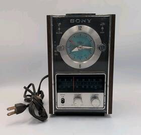 Tfm-c490w Sony Tmf-c490w Vintage Clock And Am/fm Transistor Radio Read Description