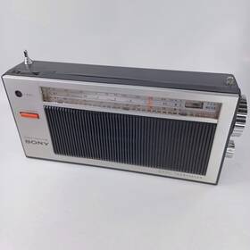 Tr-837 Sony 3 Band Vintage 8 Transistor Radio With Case For Parts Or Repair