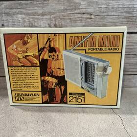 2151-e Soundesign Vintage Portable Am/fm Transistor Radio Model 2151 -e New In Box