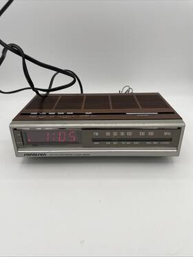 3630-a Soundesign Vintage Am-fm Clock Radio Model No. Tested And Works