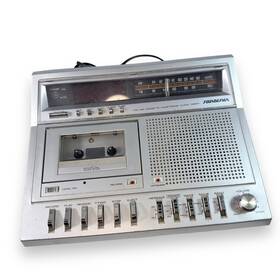 3834-a Soundesign Vintage Am-fm Electronic Clock Radio Cassette Recorder