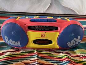 4629blu Soundesign Inch Boom Box 90 S Retro Am Fm Radio Cassette Player Rad Colors