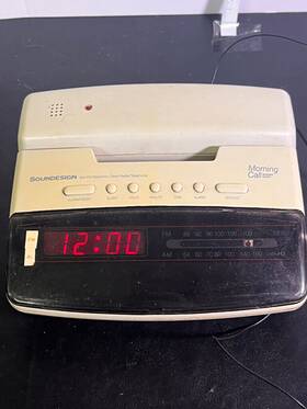 7539-ivy Soundesign Vintage Alarm Clock Phone Am Fm Radio Model 7539 Ivy Ta