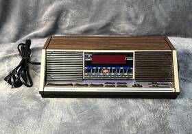 Spartus 0112-64 Vintage Am/fm Stereo Clock Radio Wood Grain - Tested Working