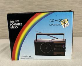 841c Stewart Vintage Am/fm Portable Radio Model St - Ac/dc New In Box