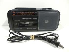 Sp11 Stewart Vintage Portable Am/fm Radio Cassette Recorder Model Tested Rare