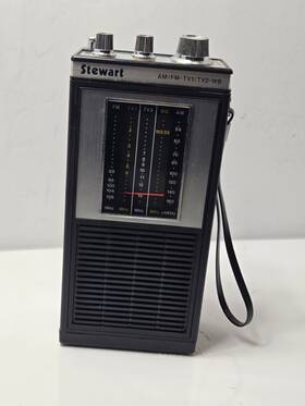 St-527a Stewart Vintage Multiband Portable Radio Tested Working