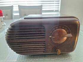 07-51h Stewart Warner Vintage Radio For Parts Or Repair