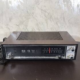 D-1205 Stradivaro Vtg Am Fm Radio Rolling Clock Alarm Partially Working Repair